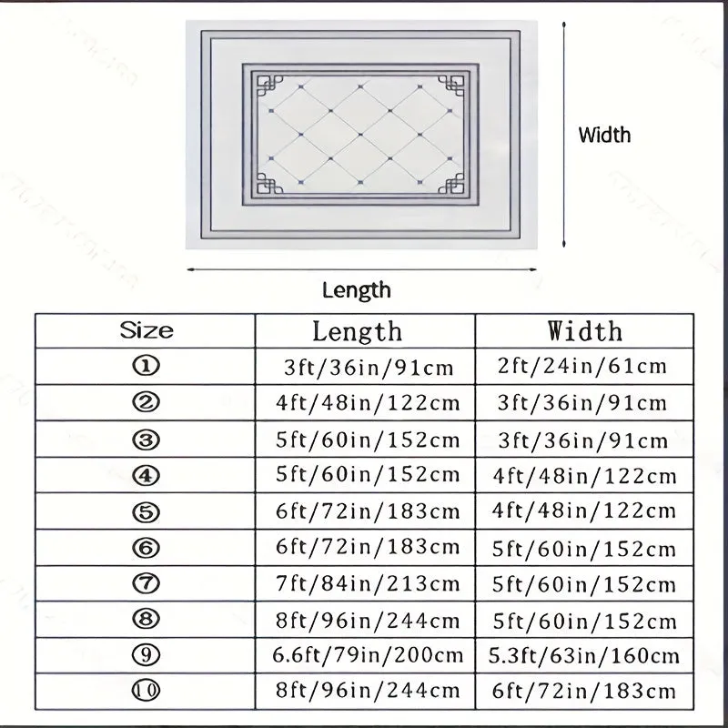 Soft Plush Nonslip Area Rug Stylish Home Decor
