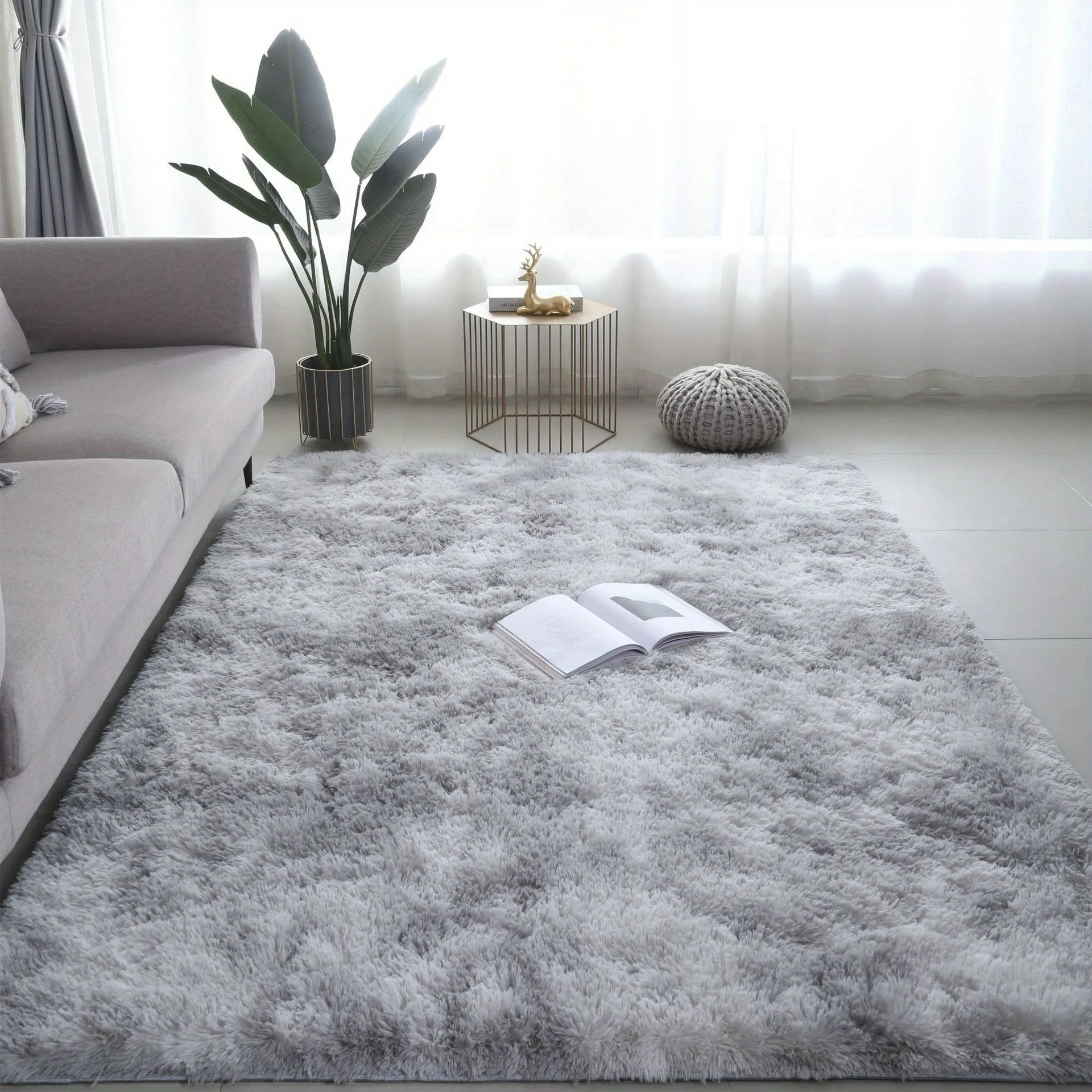 Soft Plush Nonslip Area Rug Stylish Home Decor