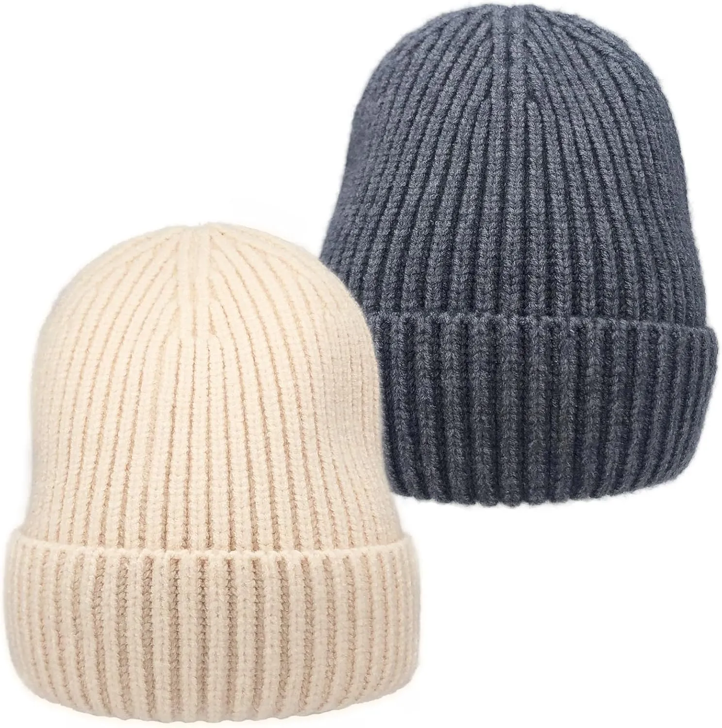 Toddler Beanie Baby Hat Boys Girls Beanies, Wool Cuffed Warm Infant Kids Winter Hats Children Knit Caps