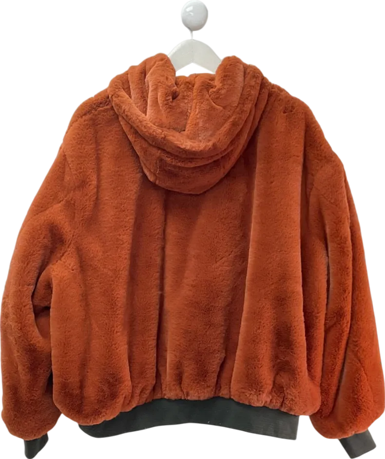 turf collection Brown Fur Jacket UK S