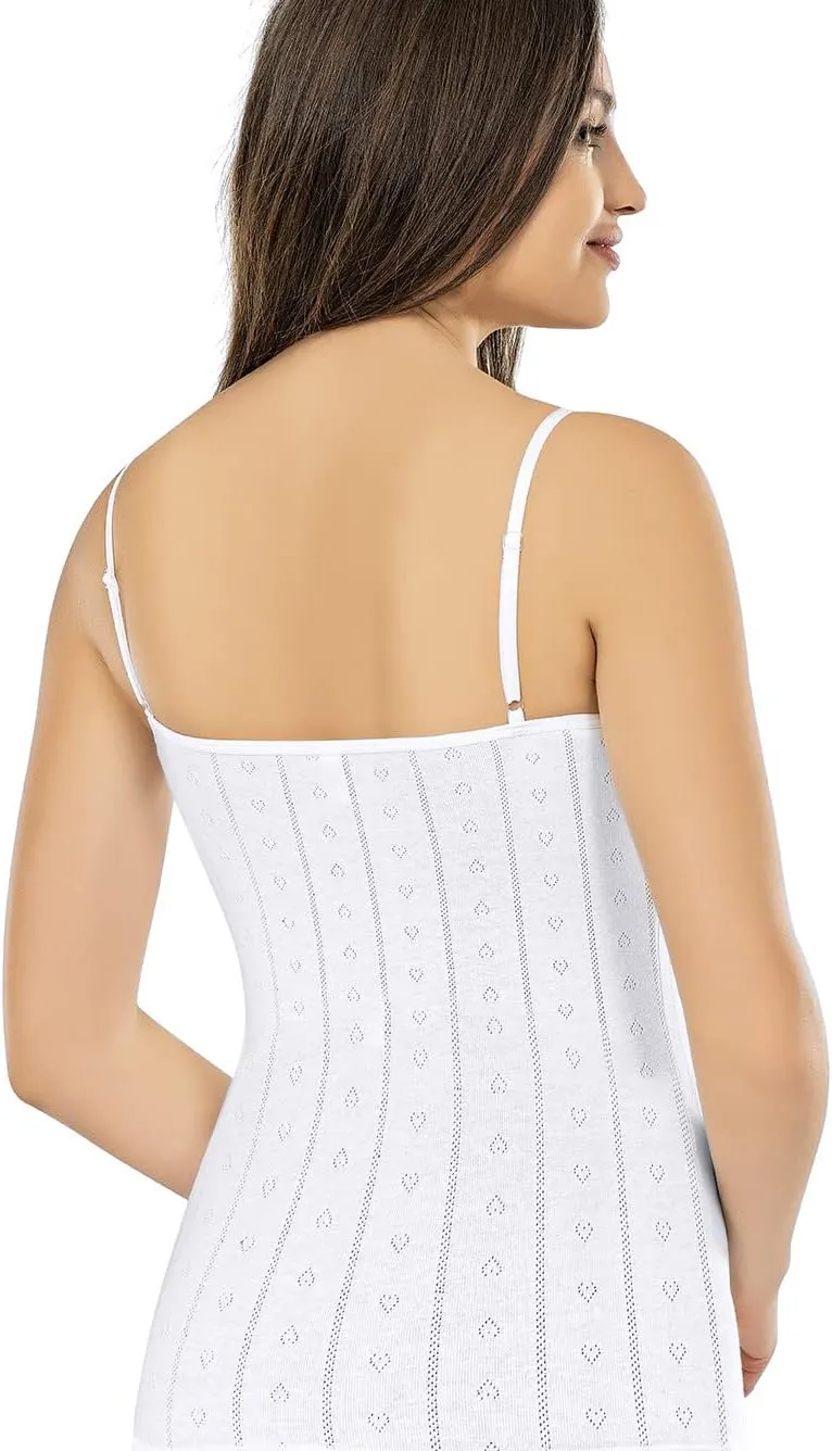 VAVONNE Camisole for Women, All Cotton, Airy Soft Comfy Tank Tops Cami Undershirt
