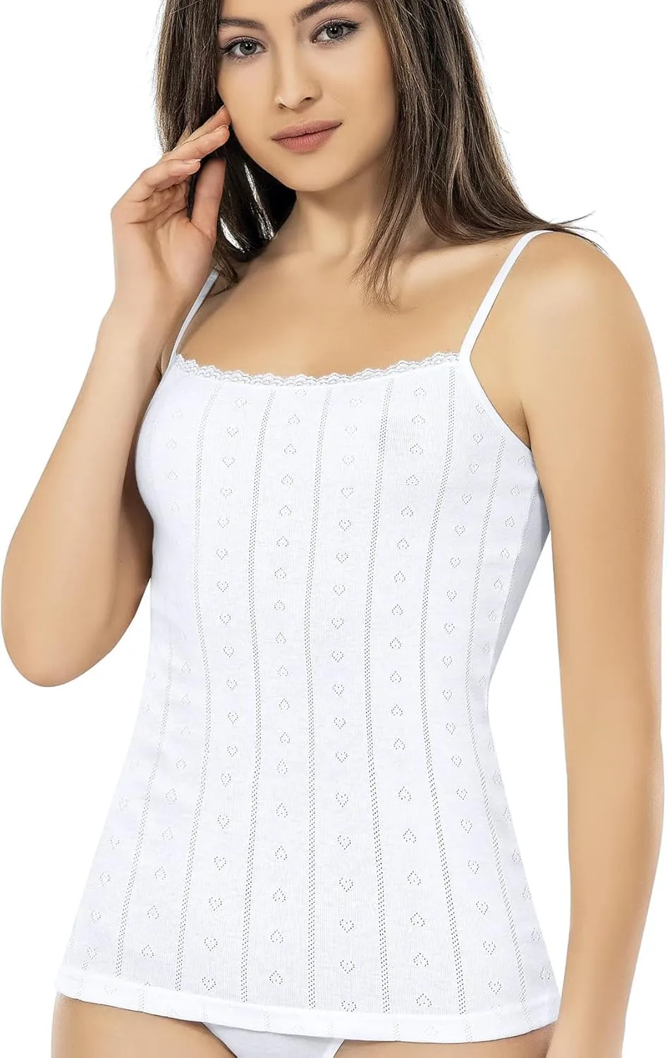 VAVONNE Camisole for Women, All Cotton, Airy Soft Comfy Tank Tops Cami Undershirt