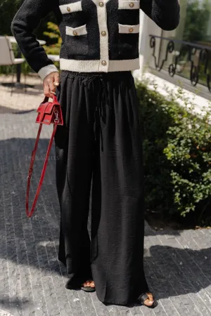 Wallis wide pants black