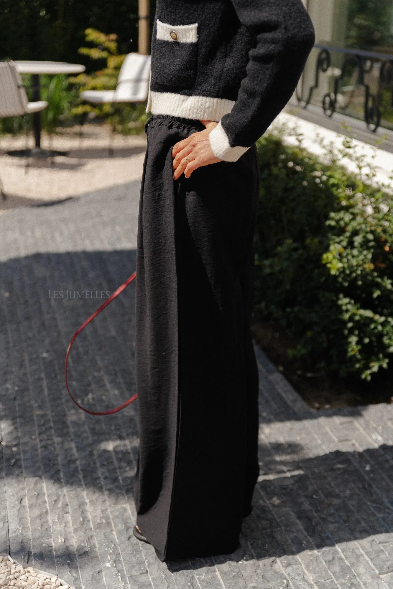 Wallis wide pants black
