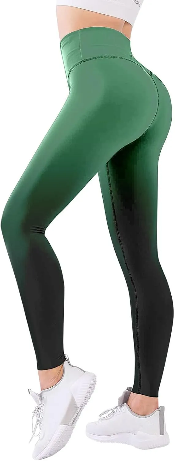 Women's High Waisted Tummy Control Leggings Buttery Soft Stretchy Pants Tummy Control Workout Yoga Tights Activewear