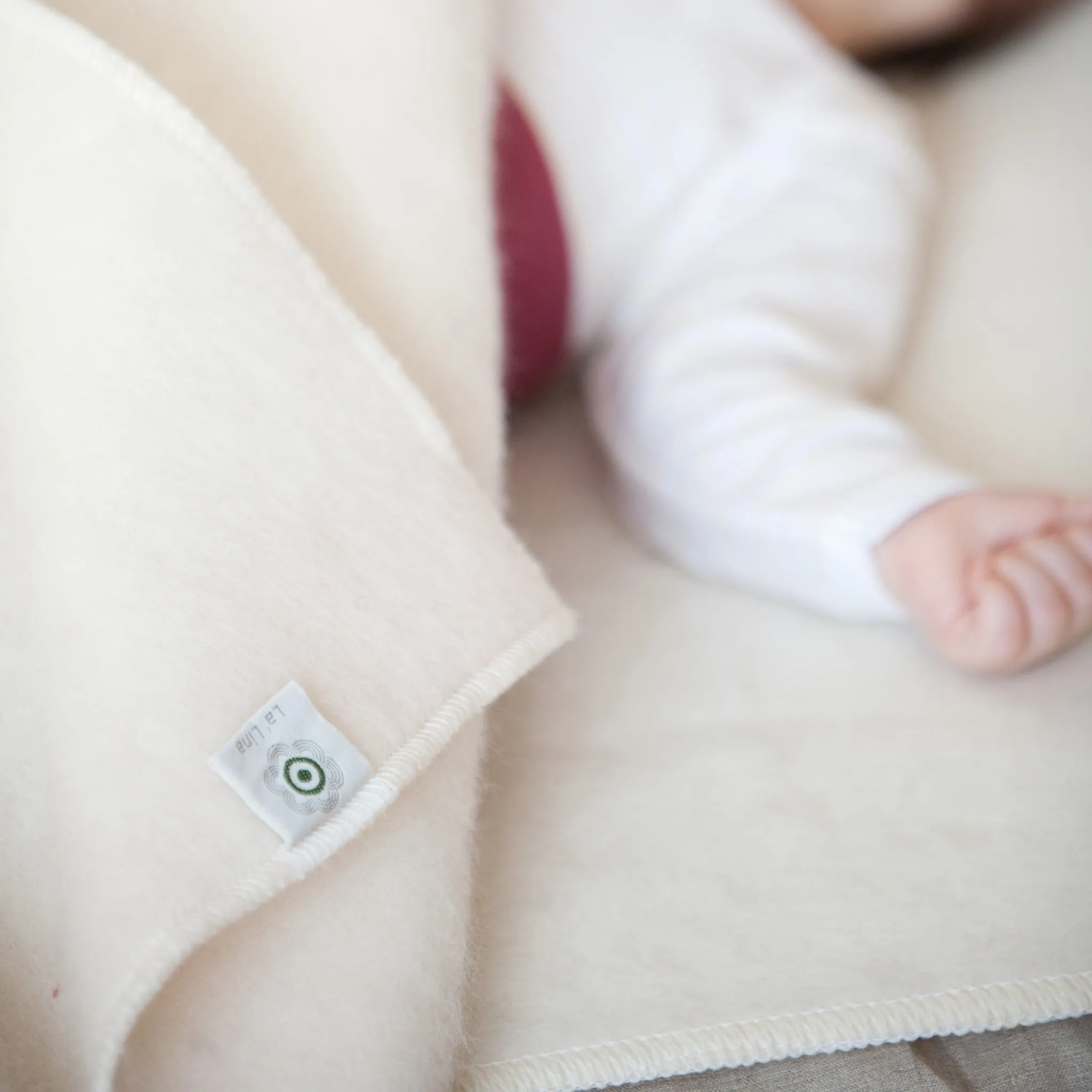 Woolen blanket WHITE