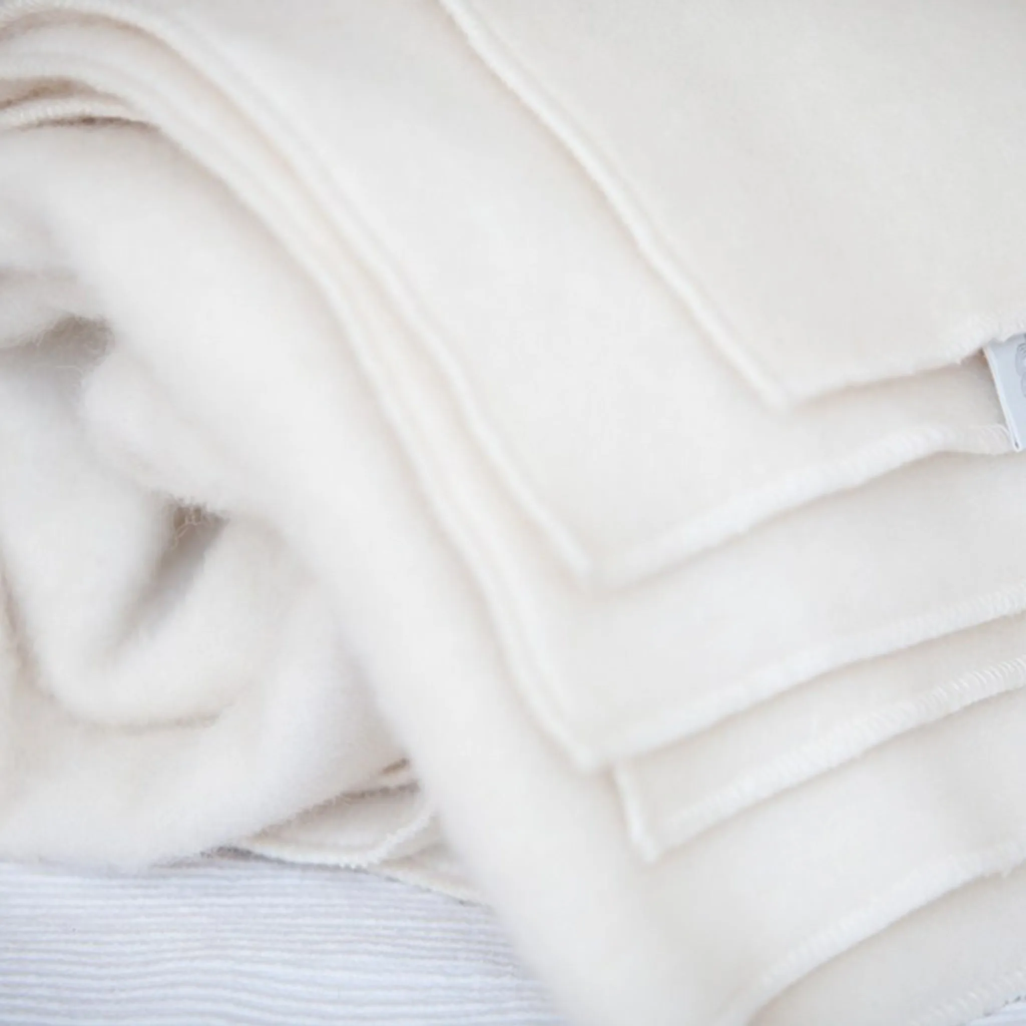 Woolen blanket WHITE